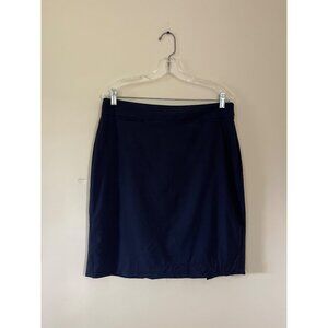 Banana Republic Womens Size 12 Navy Blue Pencil Skirt Side Zip Career Wear